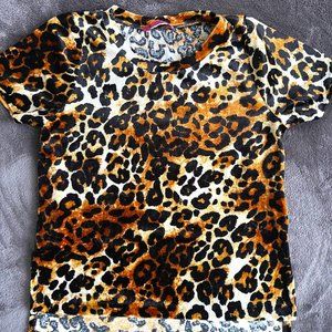LEOPARD LITTLE GIRLS' TEE SIZE 6